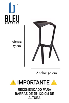 Banco tipo Miura – Negro