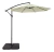Ombrelone Articulado Guarda Sol De Praia Jardim Lateral 3 Metros Base 60l Cinza RM Decor