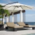 Ombrelone Articulado Guarda Sol De Praia Jardim Lateral 3 Metros Base 60l Cinza RM Decor - comprar online