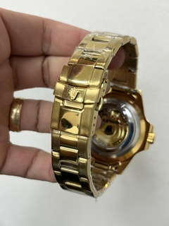 Imagem do Relógio Yatch Master Aço Gold Tampa em vidro