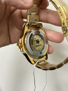 Relógio Yatch Master Gold Tampa em vidro - Relógios Imperiais