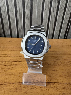 Relógio Patek Tampa de Vidro transparente Azul Marinho - comprar online