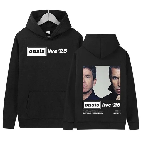 Oasis - Buzo canguro unisex - 25 tour britpop