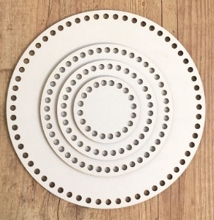 BASE CROCHÊ MDF BRANCO REDONDA