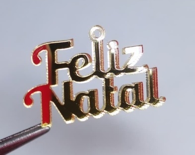 PINGENTE FELIZ NATAL - FRASE - pacote