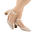 Mule Couro Trama Off White Salto Madeira - loja online