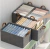 Cesto Organizador Gris Ropa Hogar Habitación Closet - bazar once mayorista
