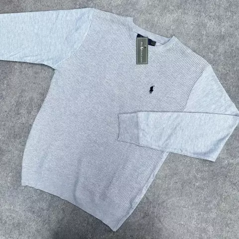 Pullover Tramado Gris Claro - comprar online