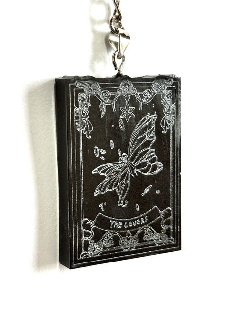 Orgonita Llavero Tarot de Cuarzo Blanco, Shunguita, Turmalina, Pirita y Hierro - comprar online