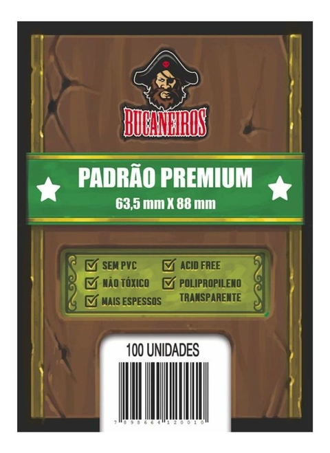 Sleeves Padrão Premium (63,5x88) - Bucaneiros