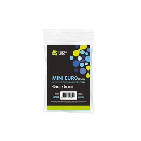 Sleeve Mini Euro Blue Core Premium 43x68mm (100 Unidades)