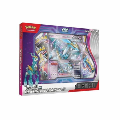 Box Pokémon Destinos Paradoxais Chifres Férreos Ex