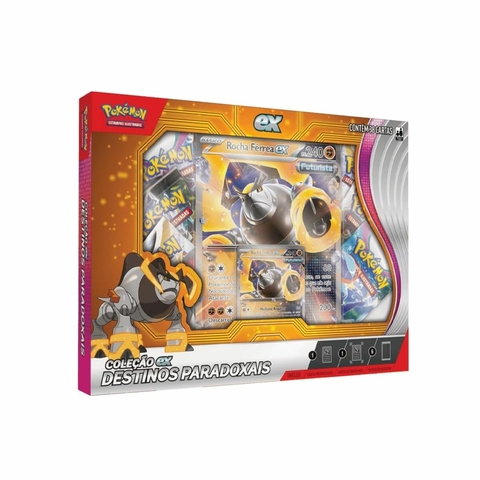 Box Pokémon Destinos Paradoxais Rocha Férrea EX