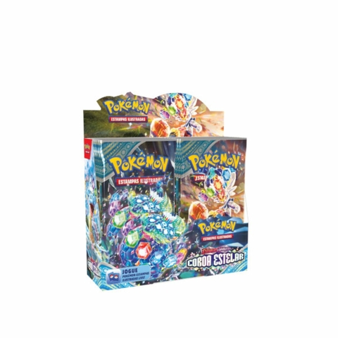 Caixa Booster Pokémon Escarlate e Violeta 7 Coroa Estelar