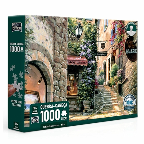 Quebra-Cabeça 1000 peças Vielas Francesas - Nice - Toyster