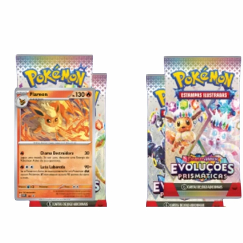 Pokémon Blister Quadruplo EV8.5 Evoluções Prismáticas - Flareon