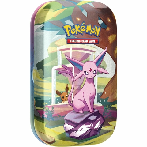 Pokemon Mini Tin EV8.5 Evoluções Prismáticas - Espeon (EN)