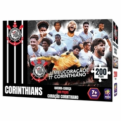 Quebra-cabeça 200 Peças Timão Coração Corinthiano -Mimo Toys