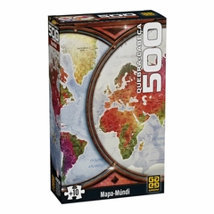 Quebra-cabeça 500 peças Mapa-Múndi - Grow