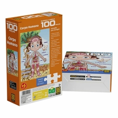 Quebra-cabeça 100 peças Corpo Humano - Grow na internet