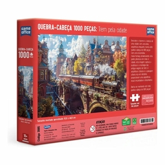 Quebra-Cabeca 1000 peças Trem pela Cidade -Toyster na internet