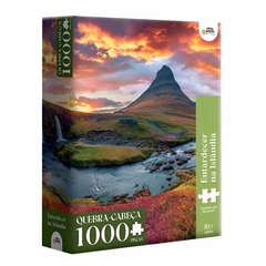 Quebra-Cabeça 1000 peças Entardecer na Islândia - Novo Papel