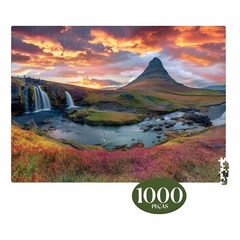 Quebra-Cabeça 1000 peças Entardecer na Islândia - Novo Papel - comprar online