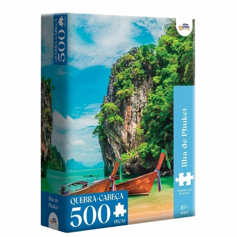 Quebra-Cabeça 500 peças Ilha de Phuket - Novo Papel