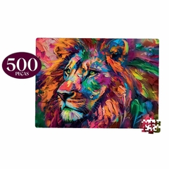 Quebra-Cabeça 500 peças Leão - Novo Papel na internet