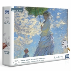 Quebra-Cabeça 1000 peças Monet: Mulher com Sombrinha - Toyster