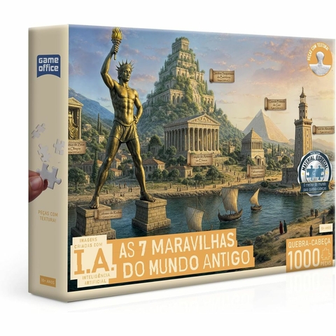 Quebra-Cabeça 1000 pçs IA As 7 Maravilhas do Mundo Antiogo - Toyster