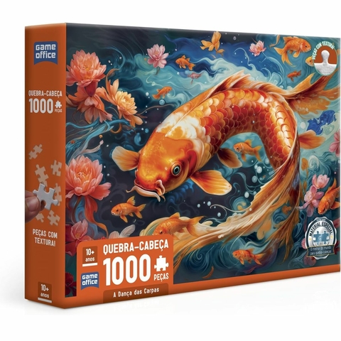 Quebra-Cabeça 1000 peças A Dança das Carpas - Toyster