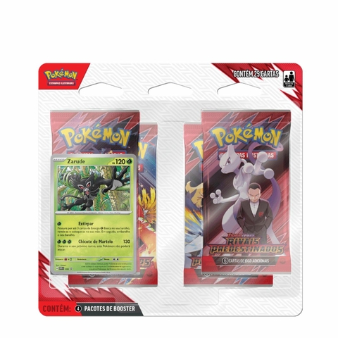 Pokemon Blister Quádruplo Escarlate e Violeta 10 - Rivais Predestinados Zarude