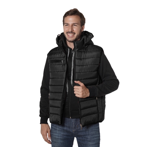 Chaleco Inflable Capucha Desmontable Invierno o Media Estacion