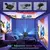 Projetor XIWBSY 2025 4K HD 800ANSI Mini projetor Wifi6 com foco automático 360 ° Projetor Home Cinema Android 12.0 de rotação para serviço gratuito na internet
