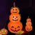 Abóbora inflável de halloween, 1.2 m, com led, decoração externa, horror, casa, jardim, pátio, lápide, decoração, adereços assombrados na internet