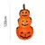Abóbora inflável de halloween, 1.2 m, com led, decoração externa, horror, casa, jardim, pátio, lápide, decoração, adereços assombrados - Wolf Games
