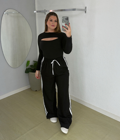 Calça Mavie - alfaiataria marrante - Preto na internet