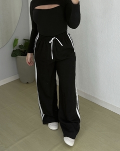 Calça Mavie - alfaiataria marrante - Preto - comprar online