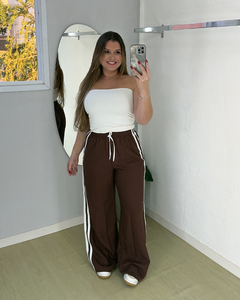 Calça Mavie - alfaiataria marrante - Marrom - comprar online