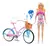 Muñeca Barbie Set De Juego Bicicleta Mattel - comprar online