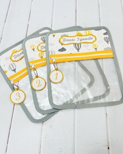 Bolsita Transparente Globos Aeroestaticos Amarillo - comprar en línea