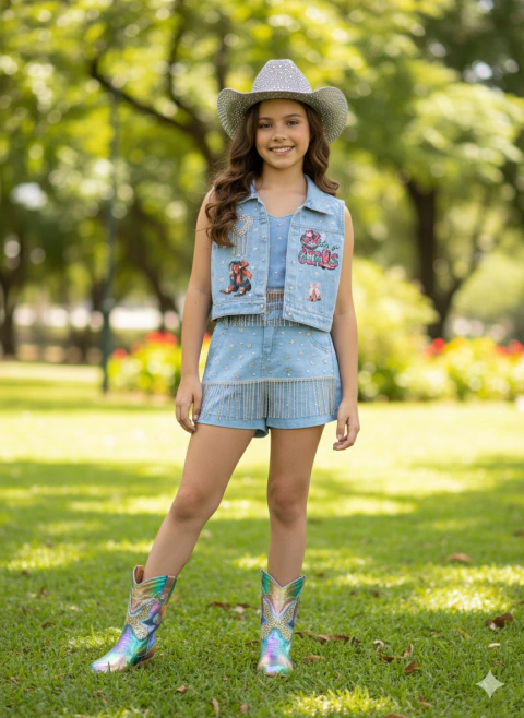 Conjunto Três Peças Country