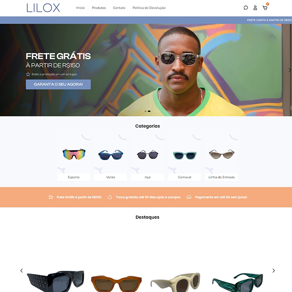 Loja online de Lilox Sunglass Loja online de Lilox Sunglass