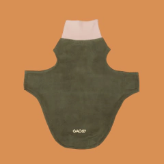 Roupa pet fleece dachshund MILITAR - loja online