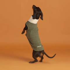 Roupa pet fleece dachshund MILITAR - comprar online