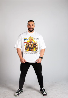 Oversized Premium", "Ronnie Coleman", "The King", "moda fitness", "anime", "mangá", "super-herói", "fisiculturismo