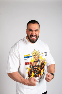 Oversized Premium", "Ronnie Coleman", "The King", "moda fitness", "anime", "mangá", "super-herói", "fisiculturismo