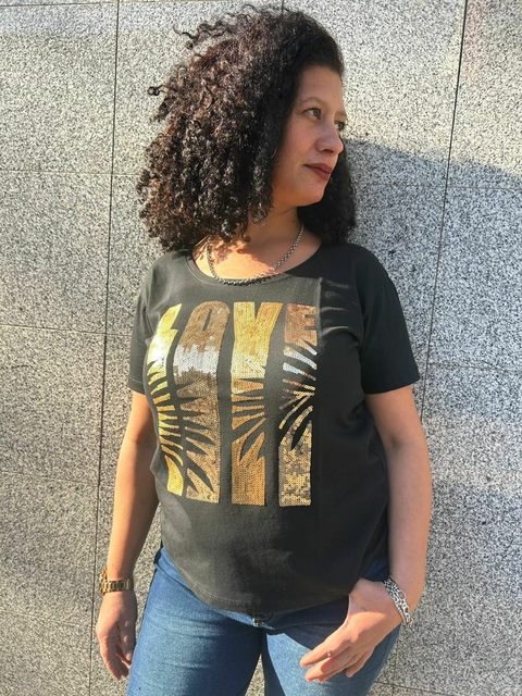 Remera bordada cebra - comprar online