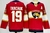 Camisa NHL Florida Panthers Fanatics Vermelha – vista frontal com logo dos Panthers